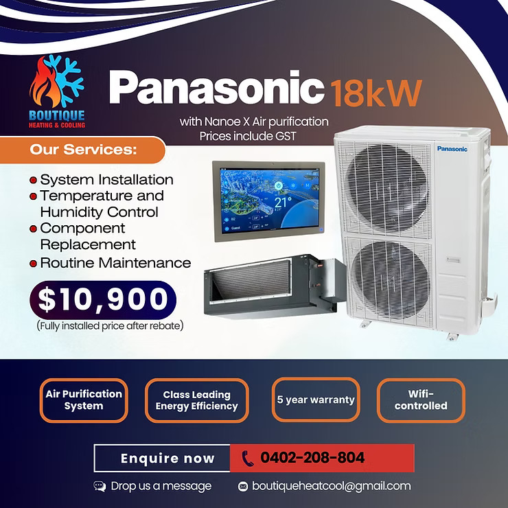 Why the Panasonic 18kW Air Conditioner with nanoe X is a Game-Changer for Your Home